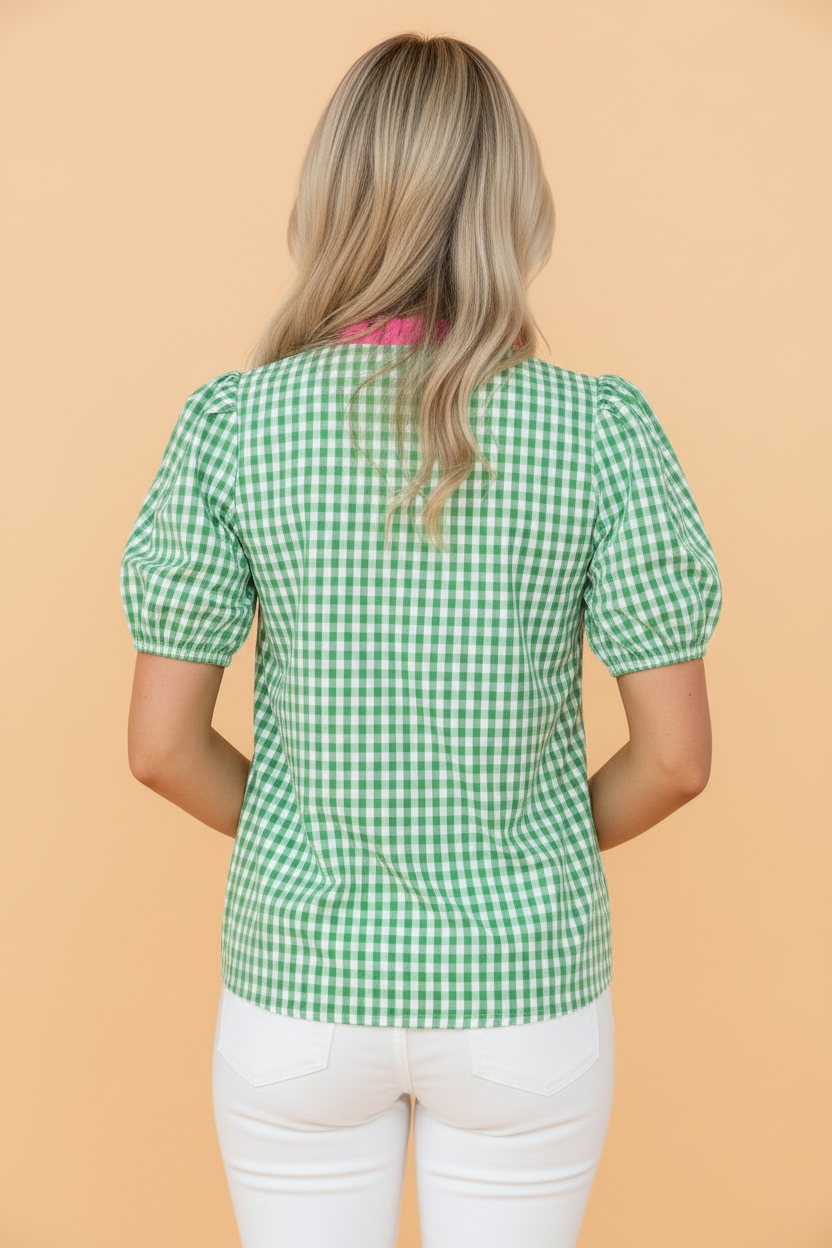 The GIGI Gingham Blouse