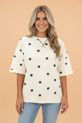 The Dottie Polka Dot Oversize Tee