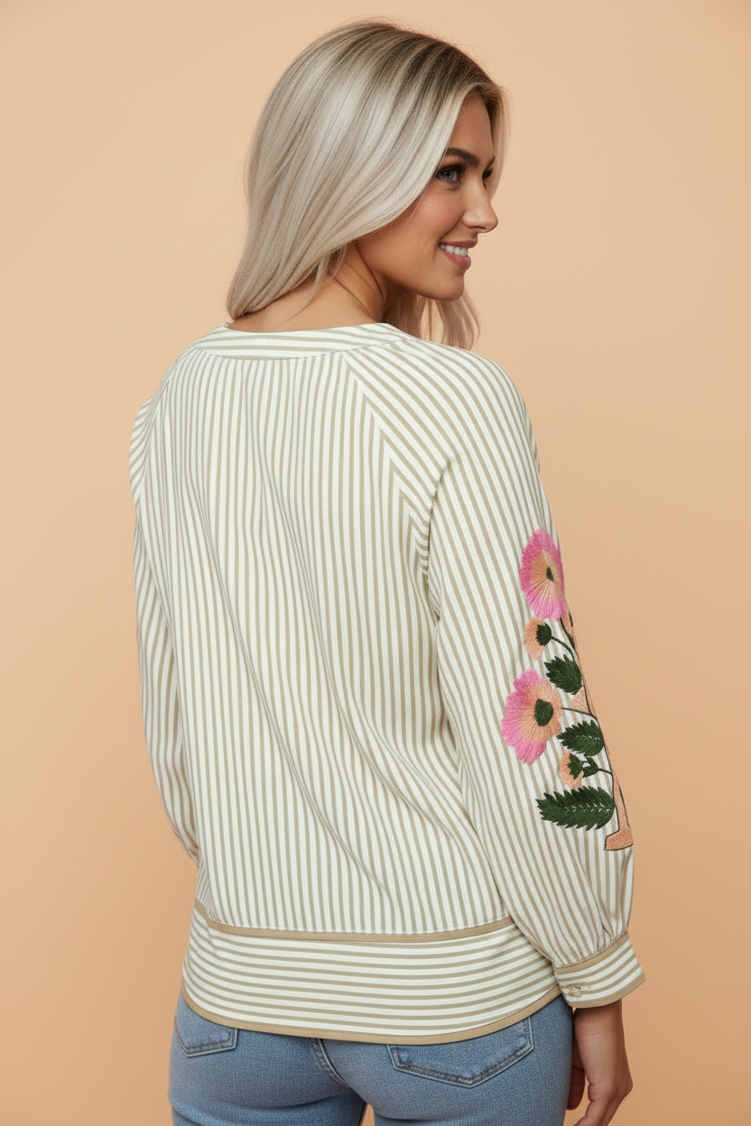 The Wren Floral Embroidered Blouse