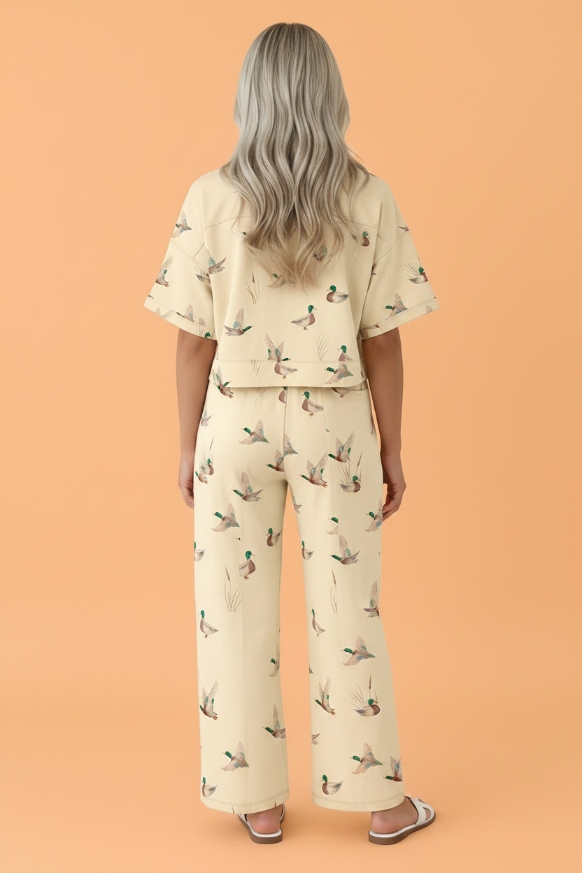 The Mallard Duck Short Sleeve Top & Pants Set