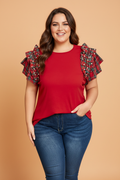The Christmas Magic Plaid Top
