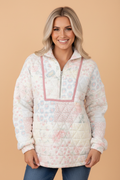 The Mckenna Floral Quilted Sweatshirt