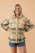 The Hattie Skye Plaid Corduroy Shacket