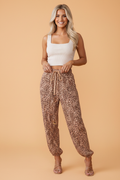 The Rowan Leopard Joggers