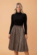 The Felicity Pleated Midi Skirt