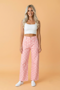 The Petunia Polka Dot Barrel Jeans