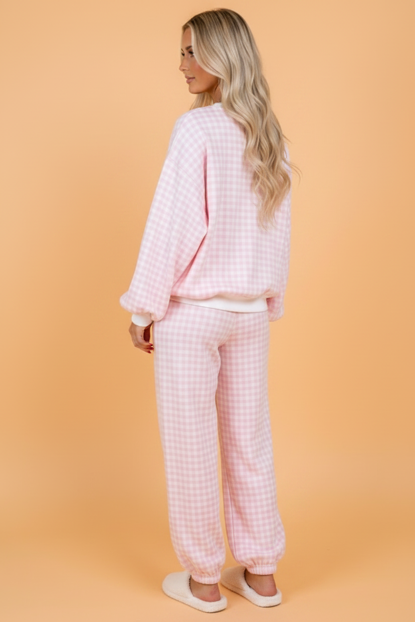 The Eliza Mae Gingham Lounge Set