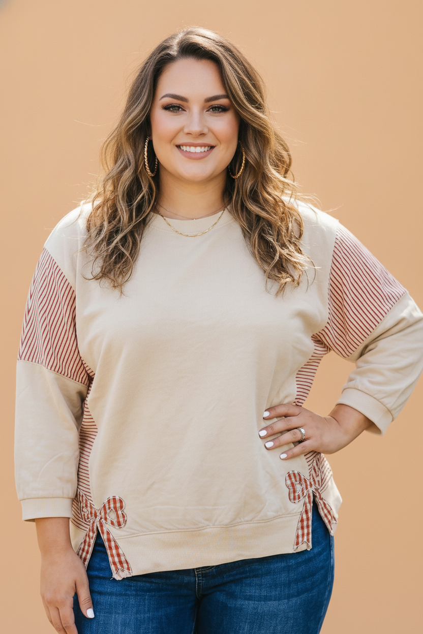 The Wren Bow Patchwork Top