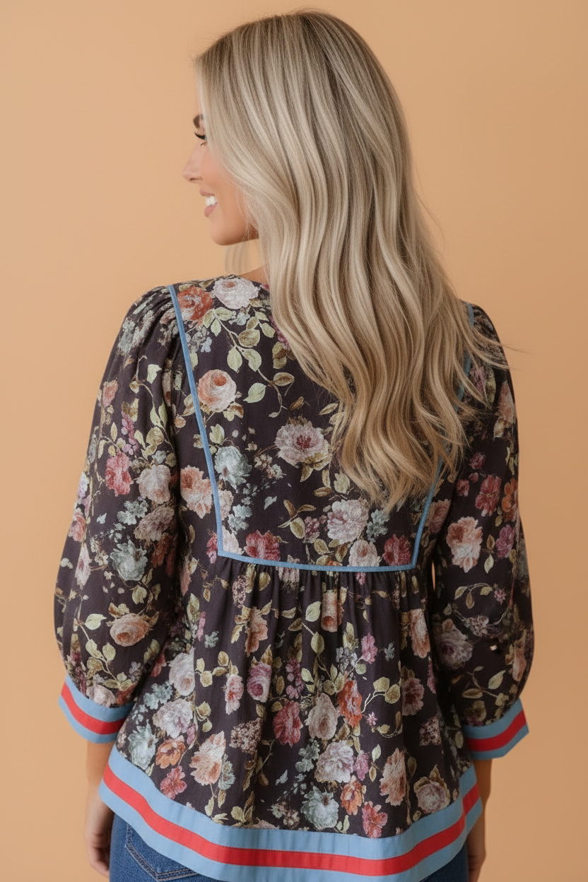 The Brielle Floral Blouse