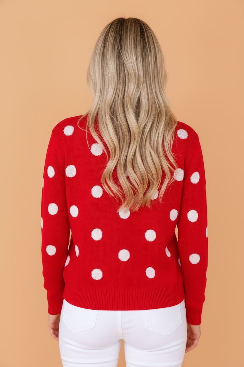 The Petunia Polka Cardigan