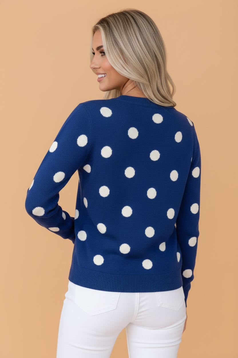 The Petunia Polka Cardigan