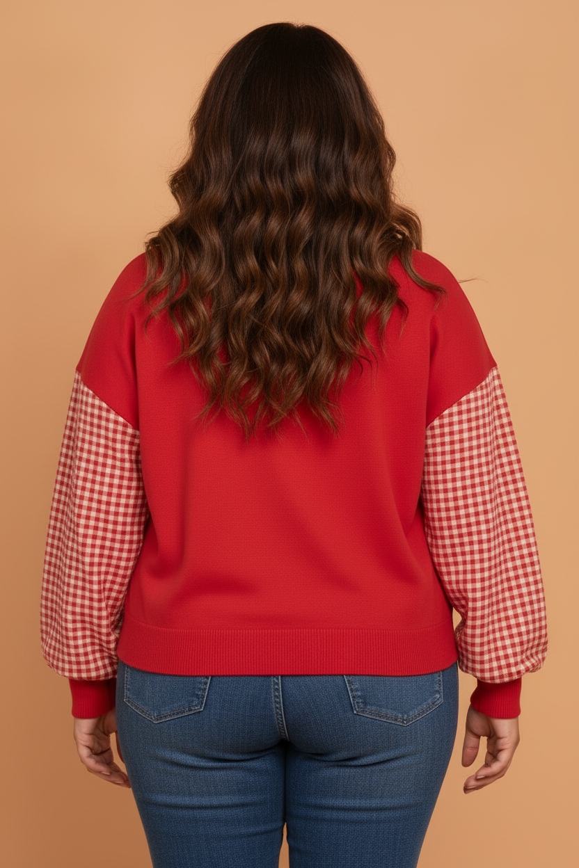 The Addilyn Gingham Sweatshirt
