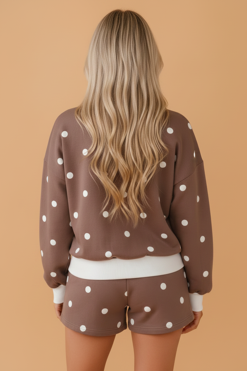 The Winnie Mae Polka Dot Lounge Set