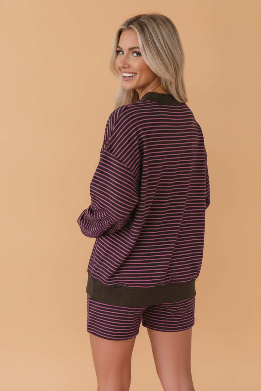 The Quincy Stripe Lounge Set