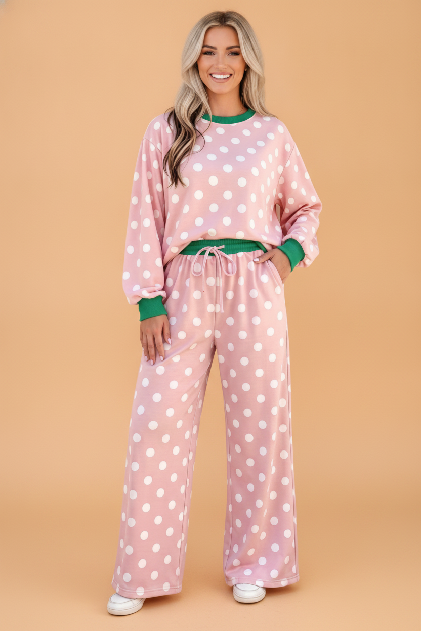The Poppy Polka Dot Lounge Set