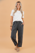 The Oaklee Mineral Wash Barrel Pants