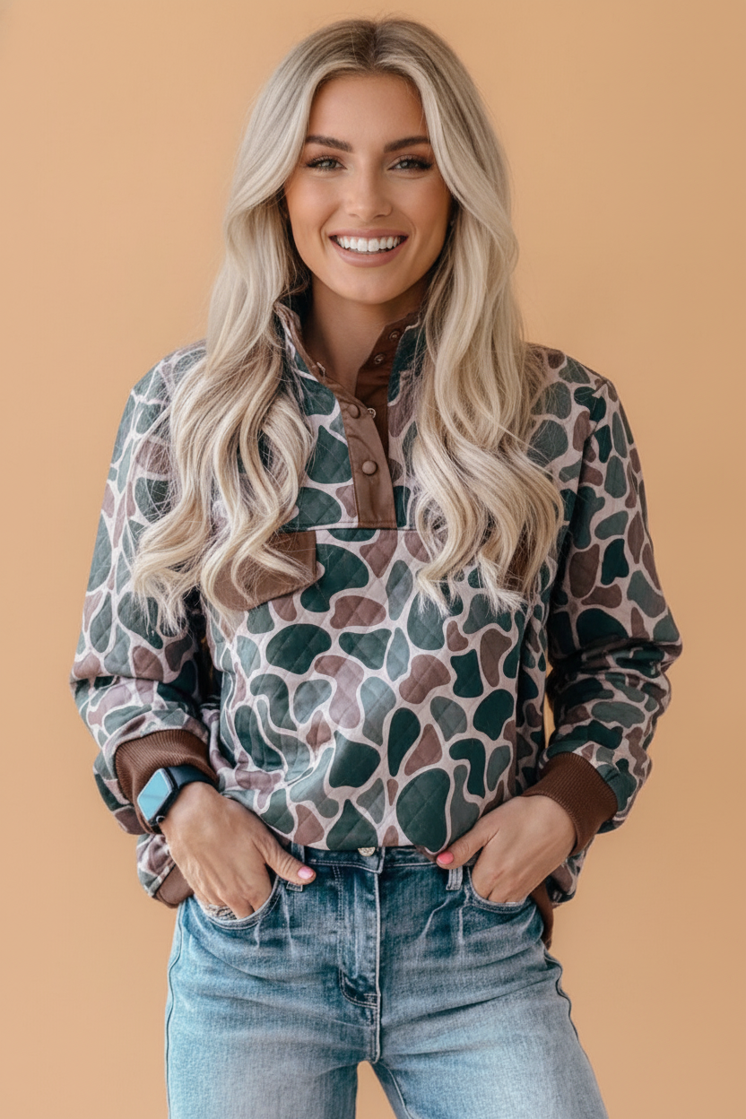 The Cleo Camouflage Sweatshirt