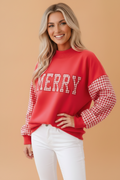 The Merry & Bright Gingham Sweatshirt