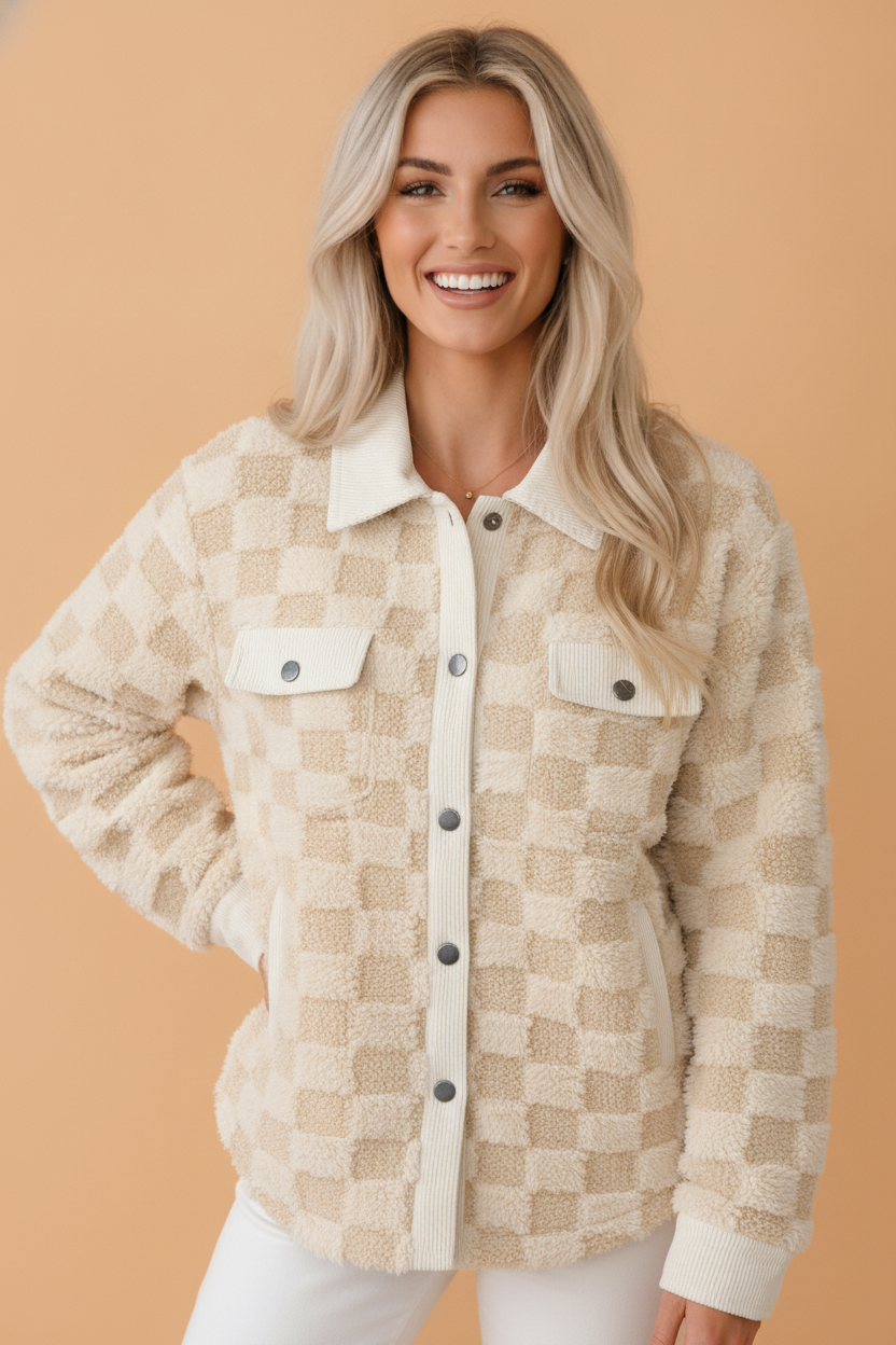 The Brielle Checkered Shacket