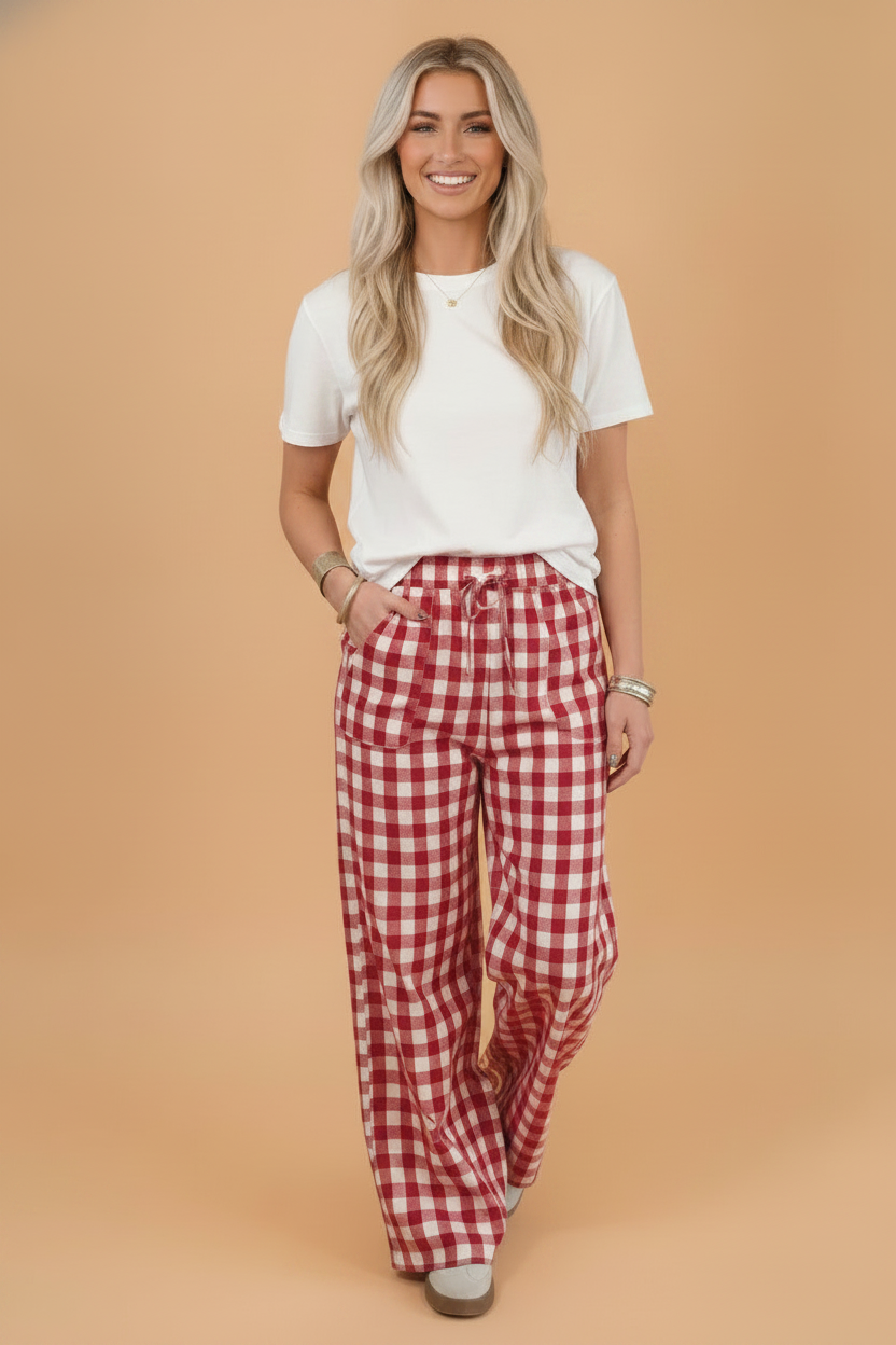 The Charlee Gingham Pants