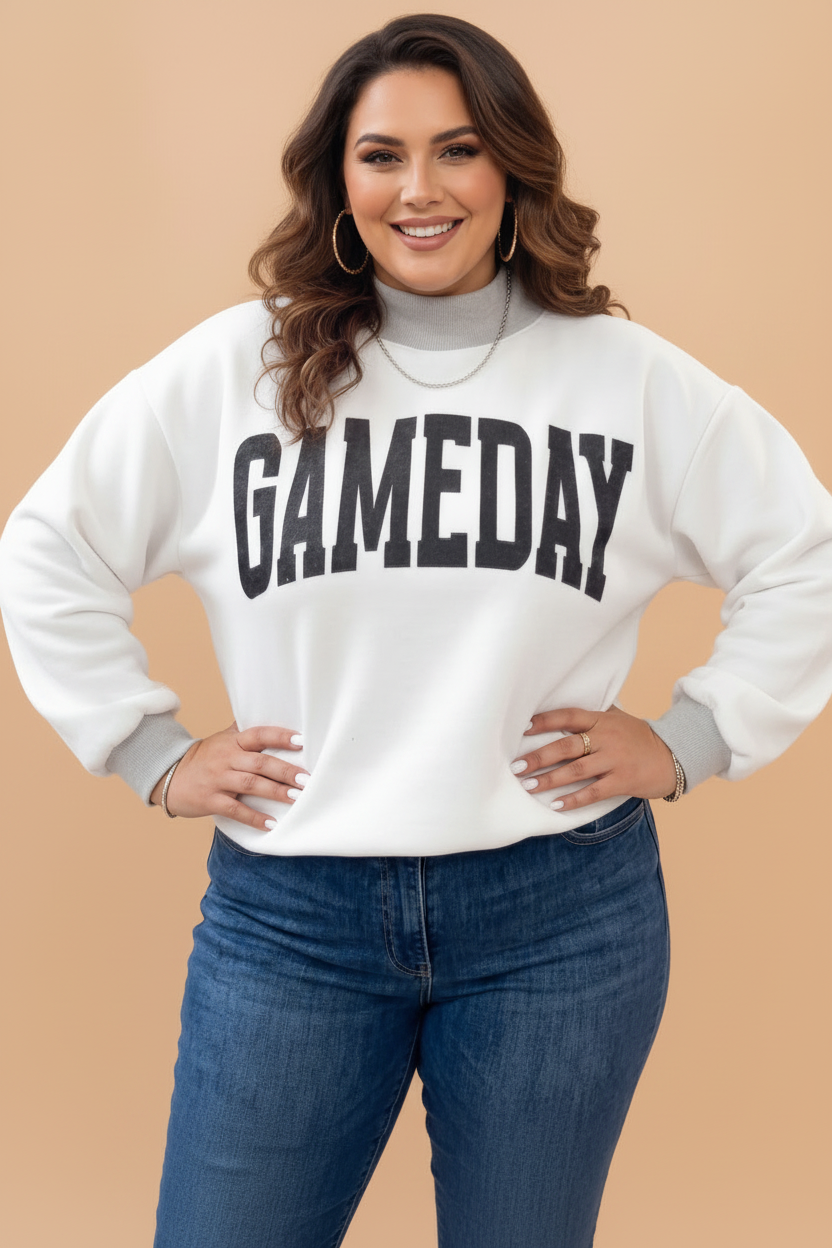 The Gemma GAMEDAY/FOOTBALL Reversible Sweatshirt