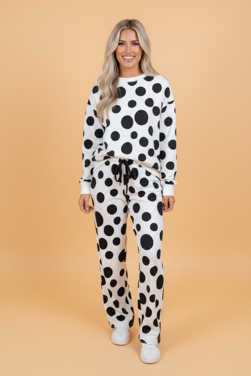 The Dottie Polka Dot Lounge Set