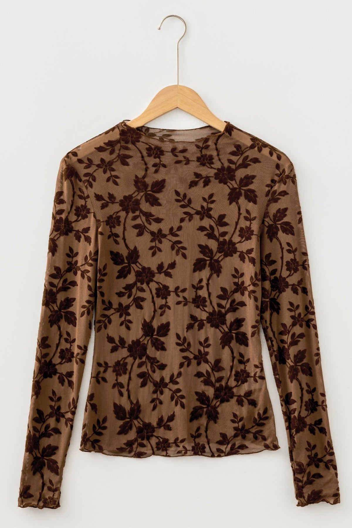 The Marlowe Velvet Floral Top