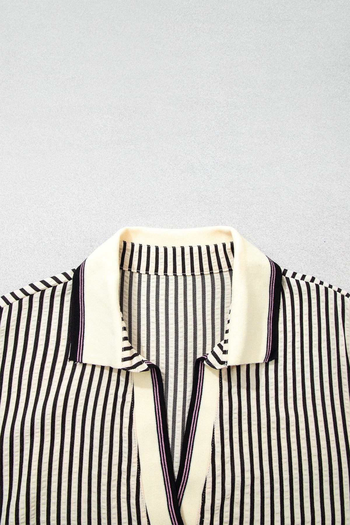 The Adeline Stripe Peplum Blouse