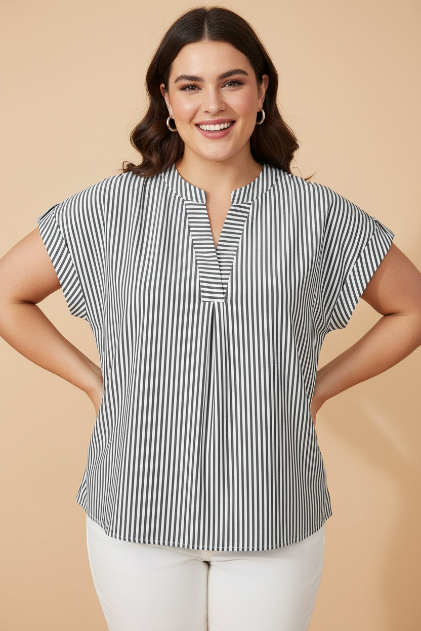 The Hazel Stripe Blouse