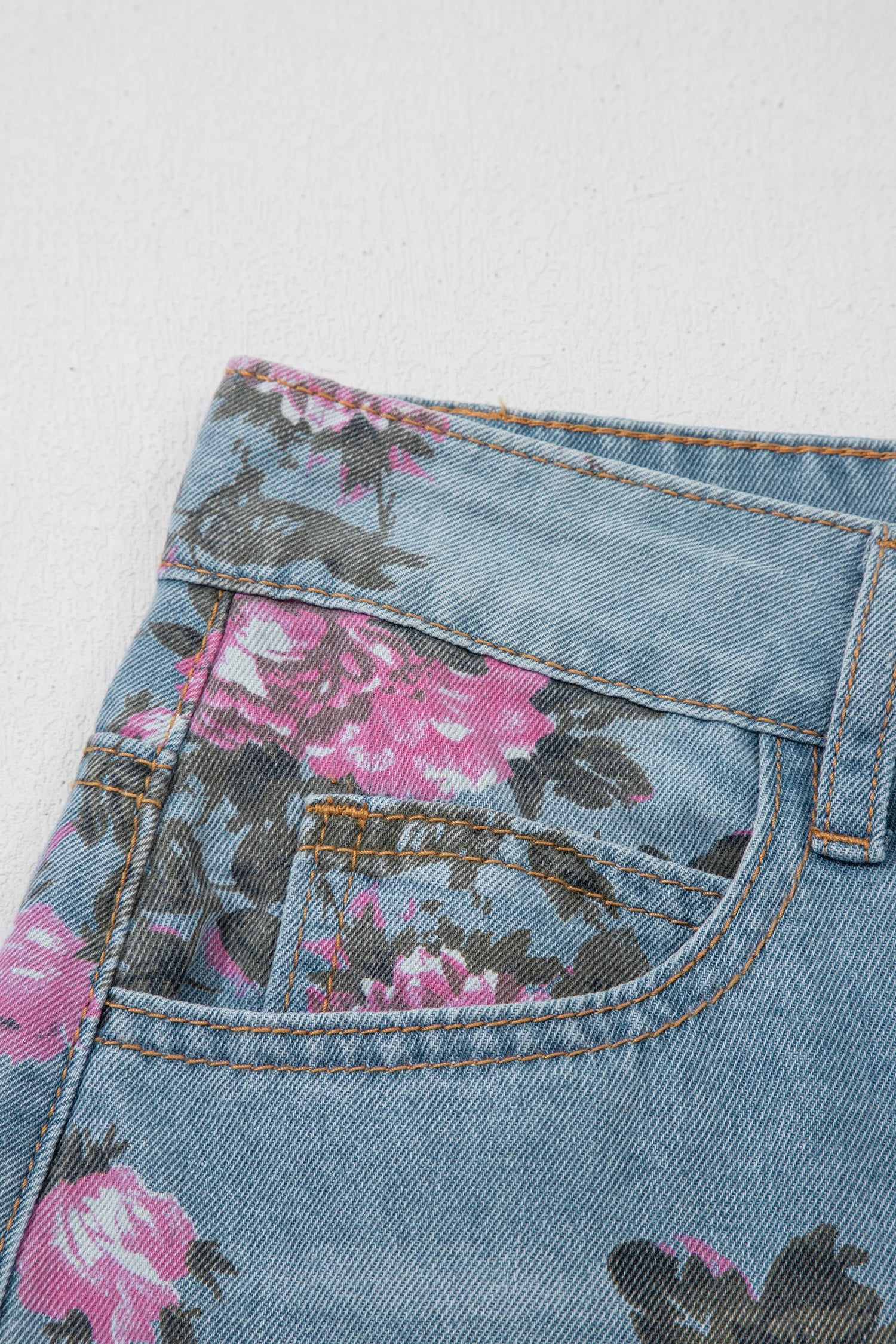 The Kate Rose Floral Denim Jeans