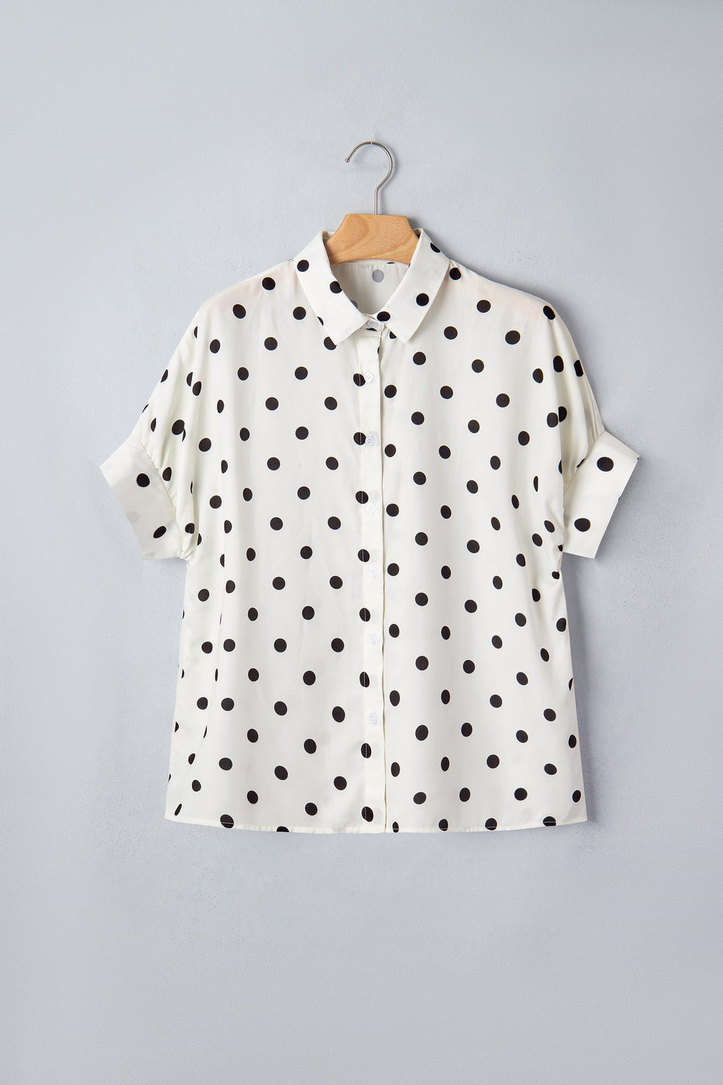 The Emma Polka Dot Buttoned Shirt