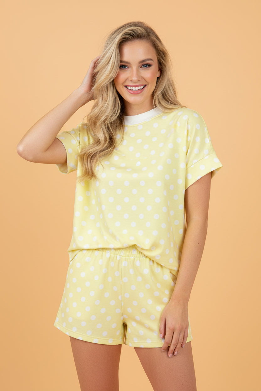The Monroe Polka Dot Shorts Set