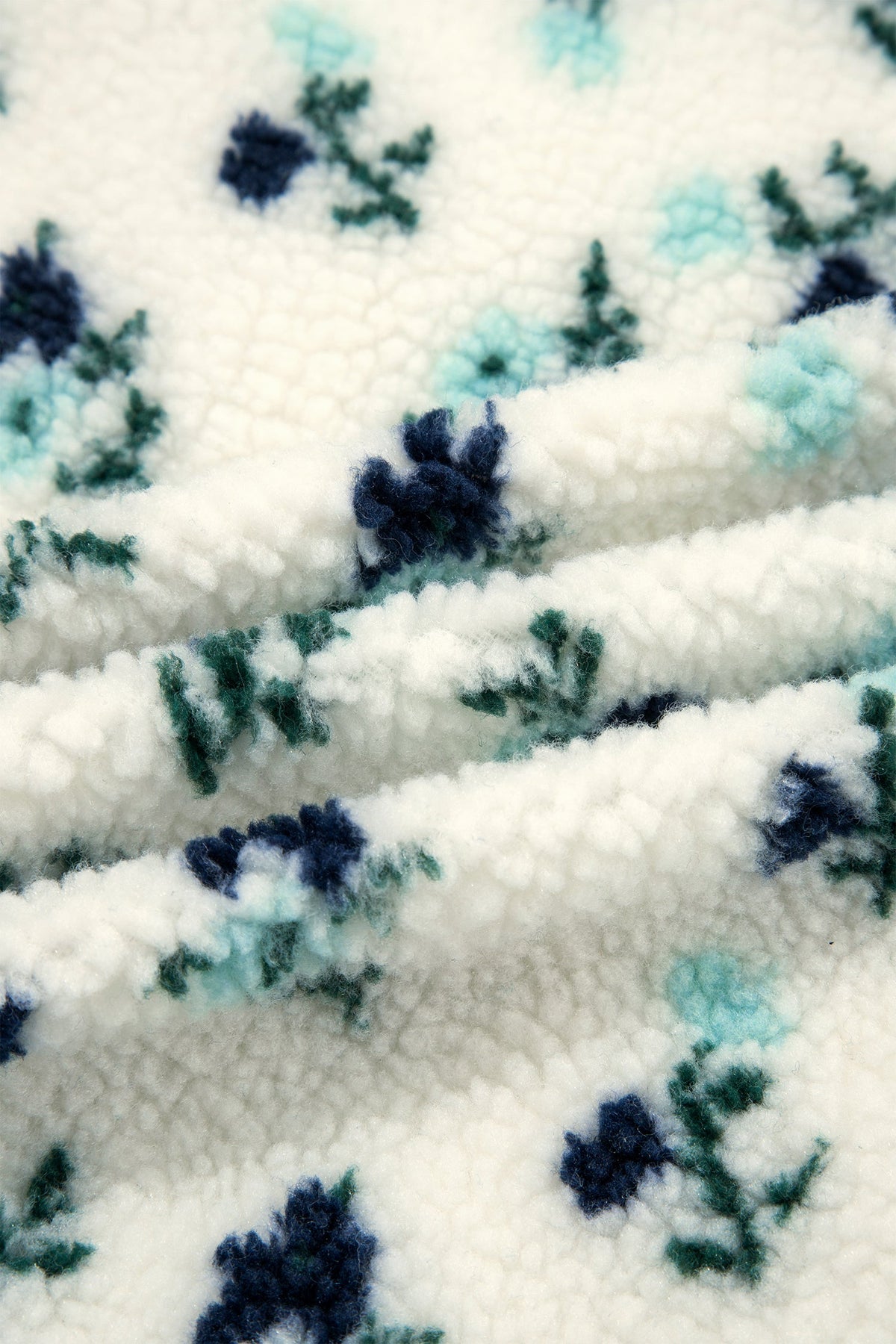 The Addie Floral Sherpa Fleece Jacket