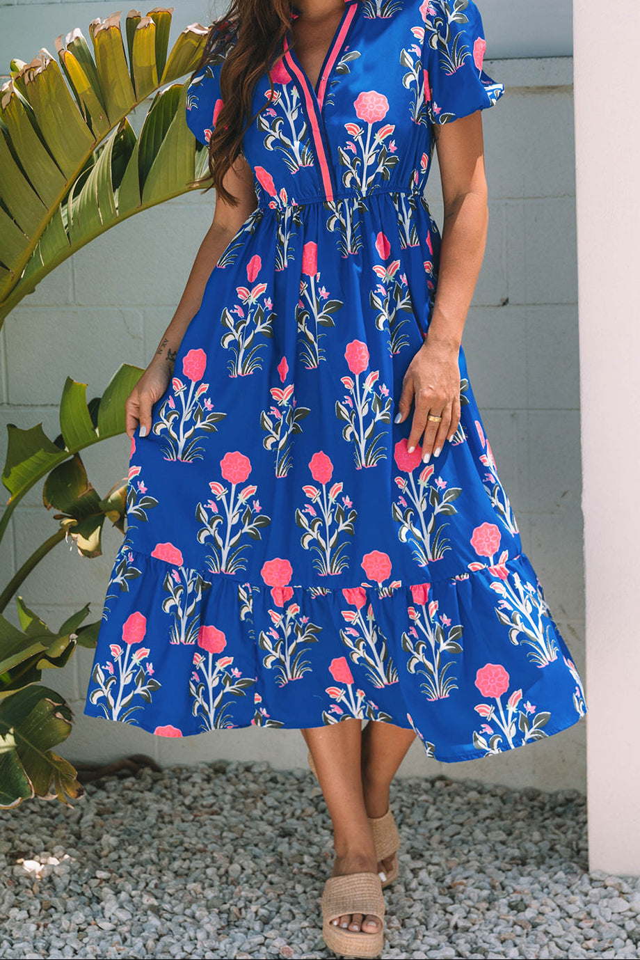 The Brielle Floral Puff Sleeve Dress