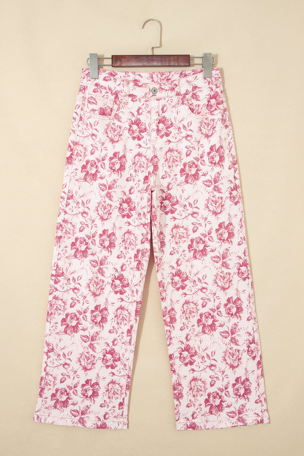 The LULU Floral Denim  Pants