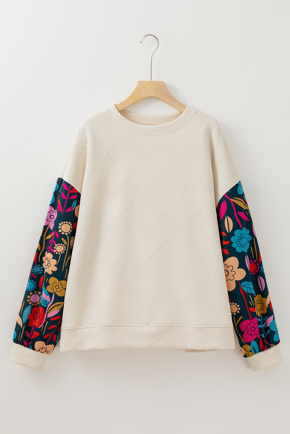 The Zoe Floral Textured Top