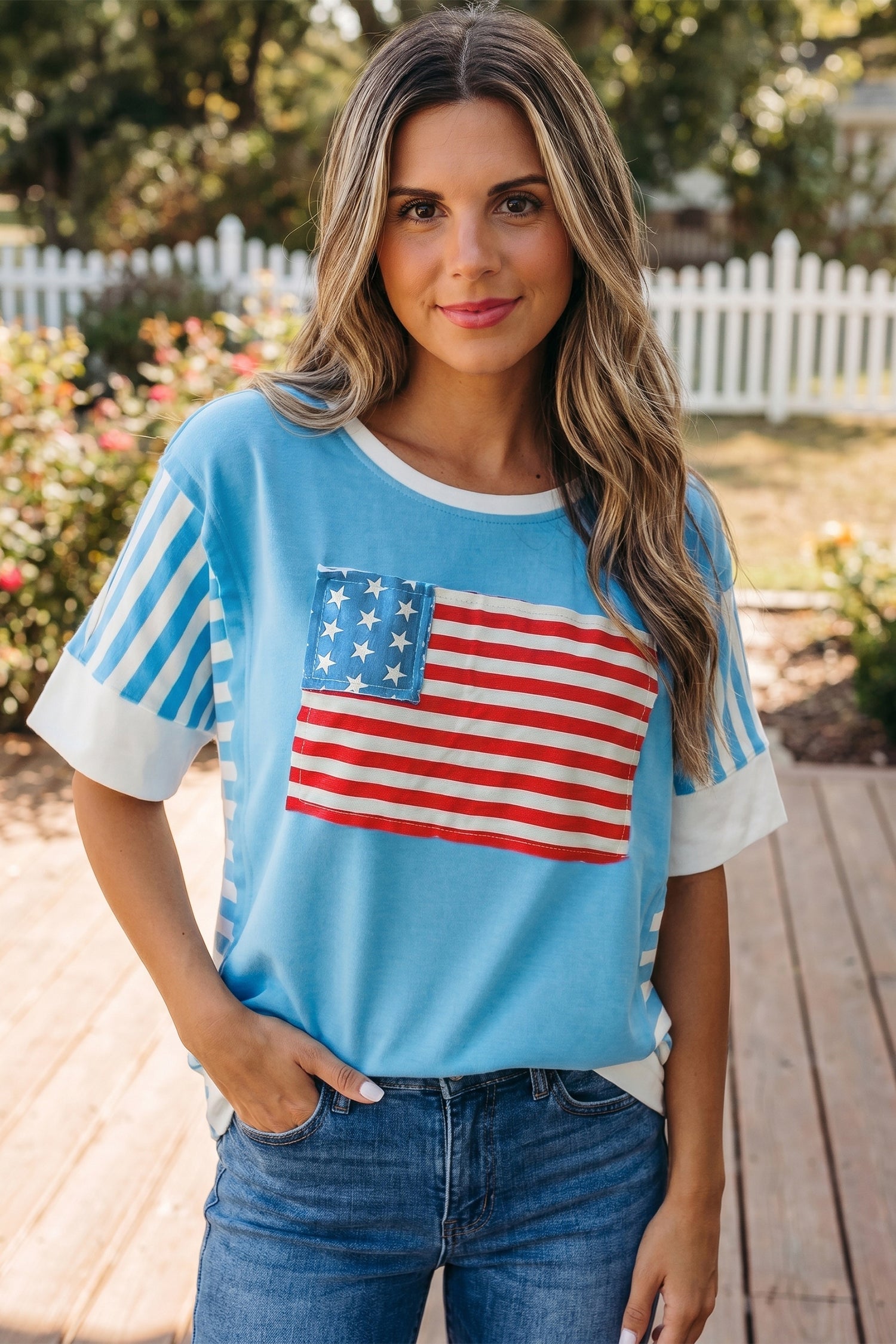 The Felicity Flag Stripe T-Shirt