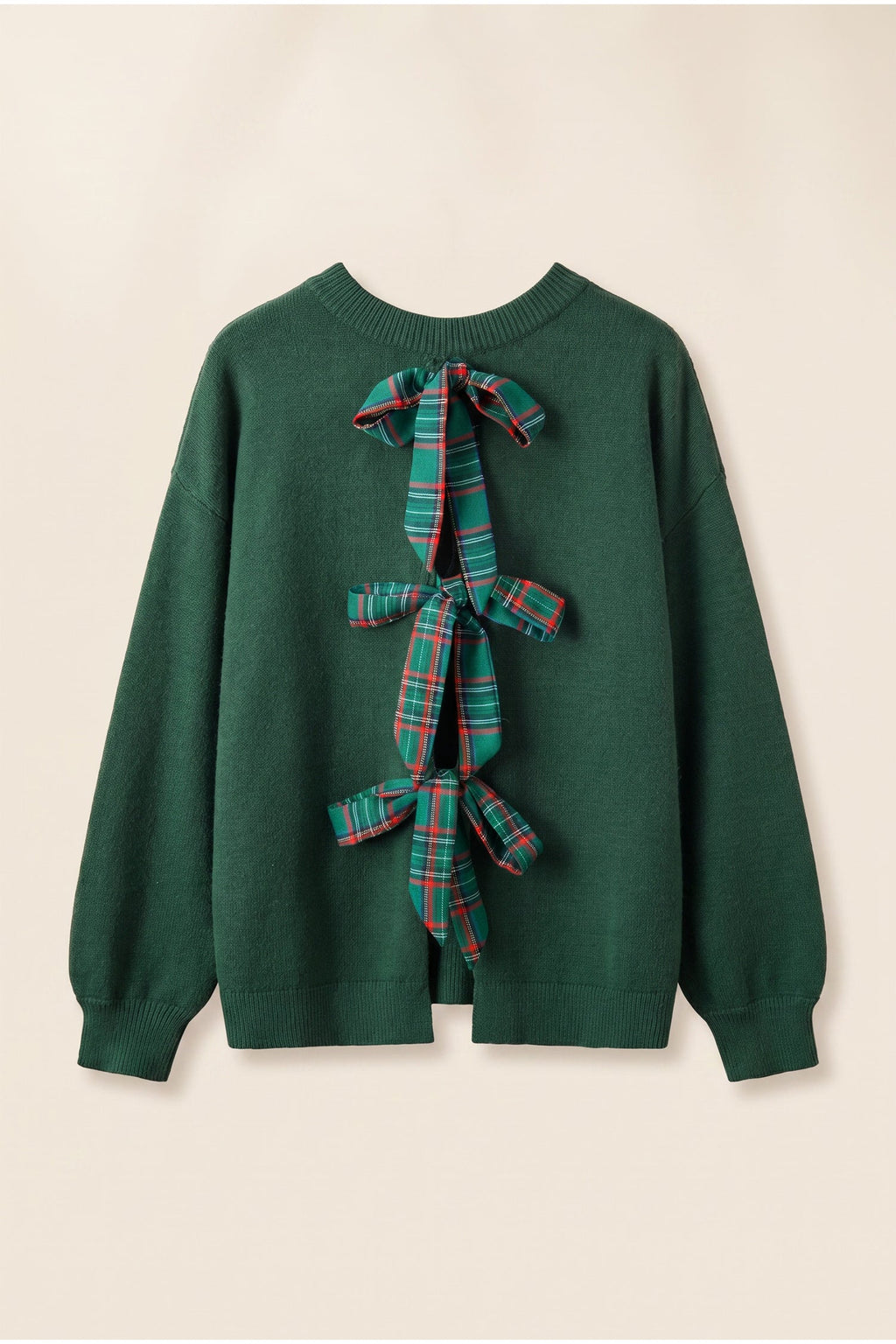 The Holiday Glow Bow Tie Back Sweater