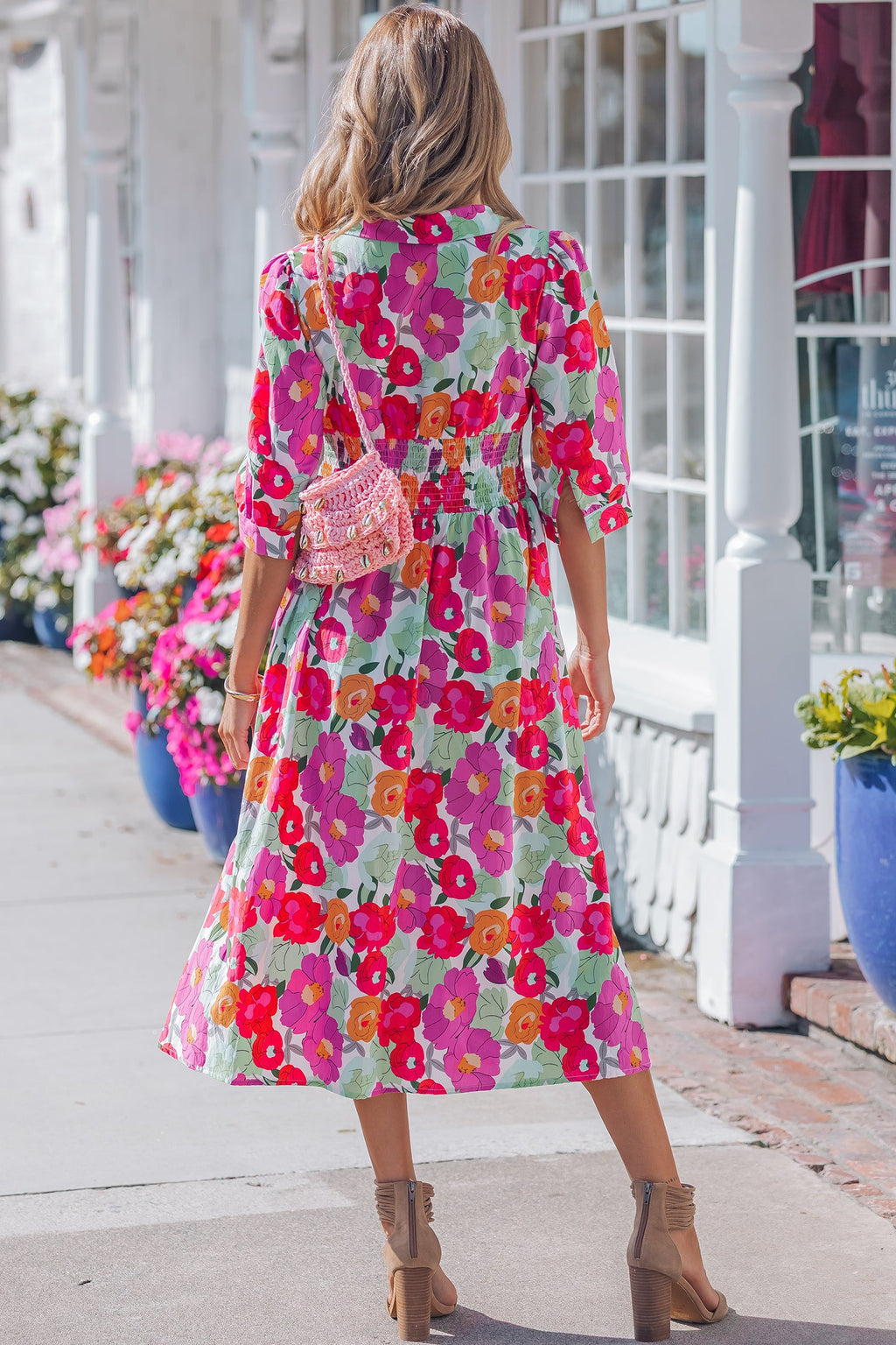 The Lottie Floral Zip-Up Dress