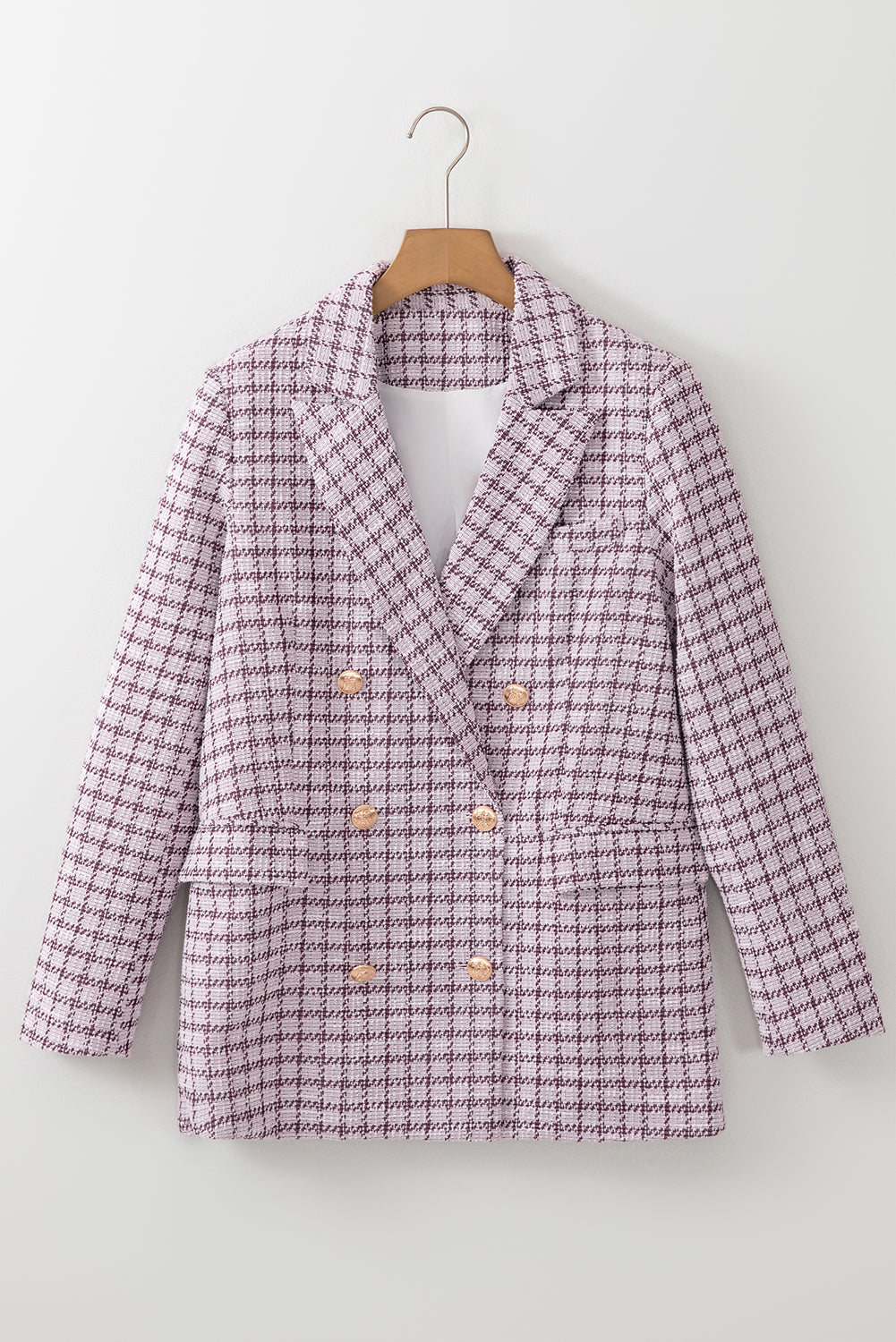 The Cher Plaid Tweed Blazer