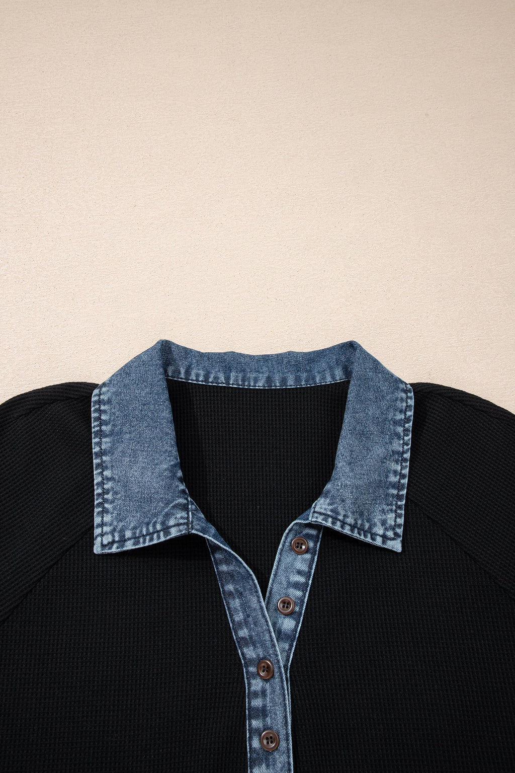 The Delaney Denim Polo Tee