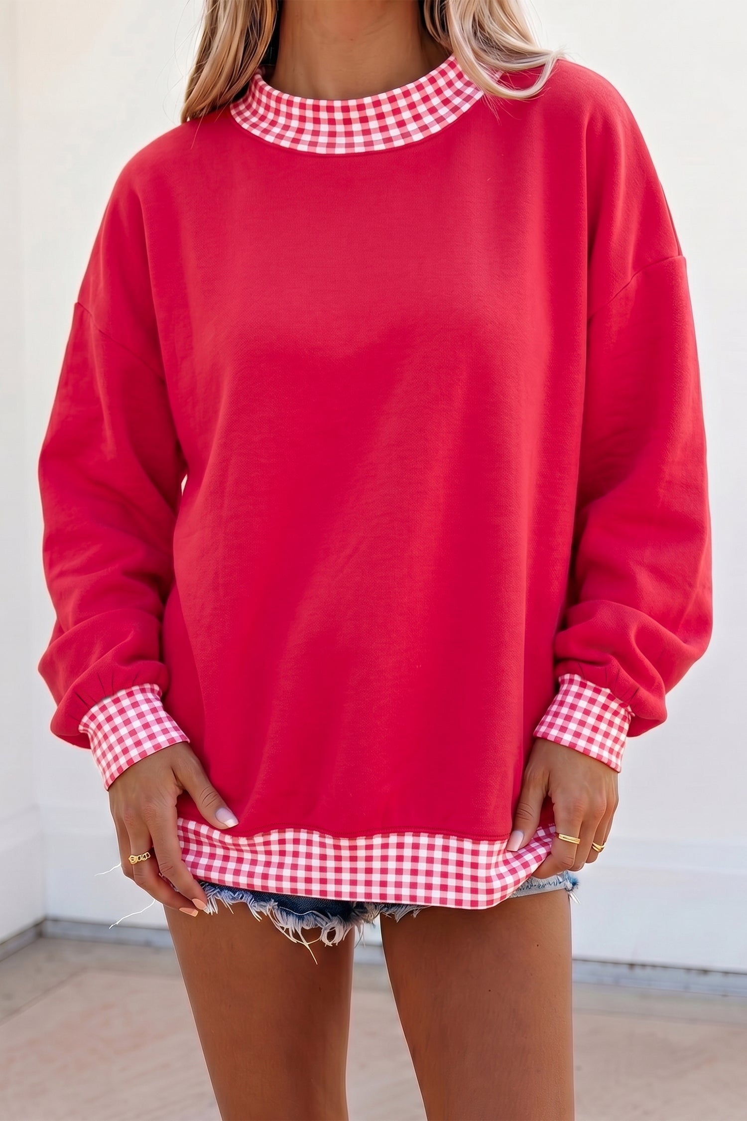 The Kodi Jane Gingham Sweatshirt