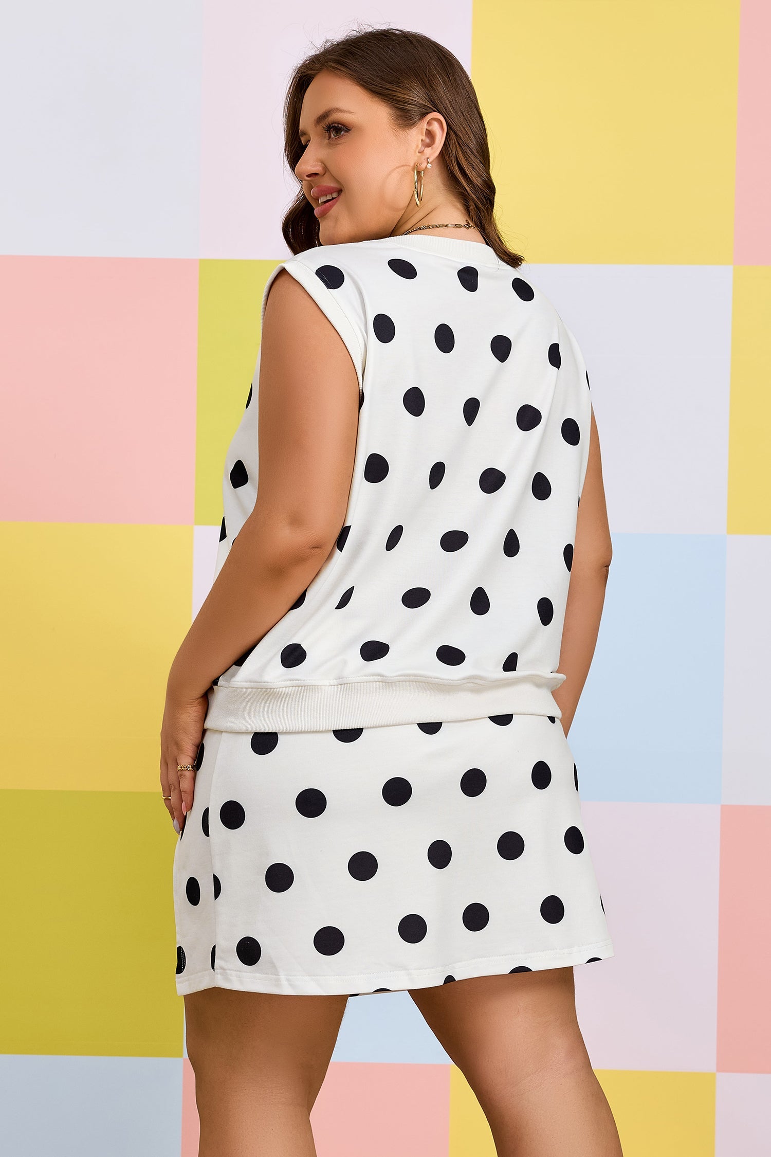The Evie Polka Dot Skort Set