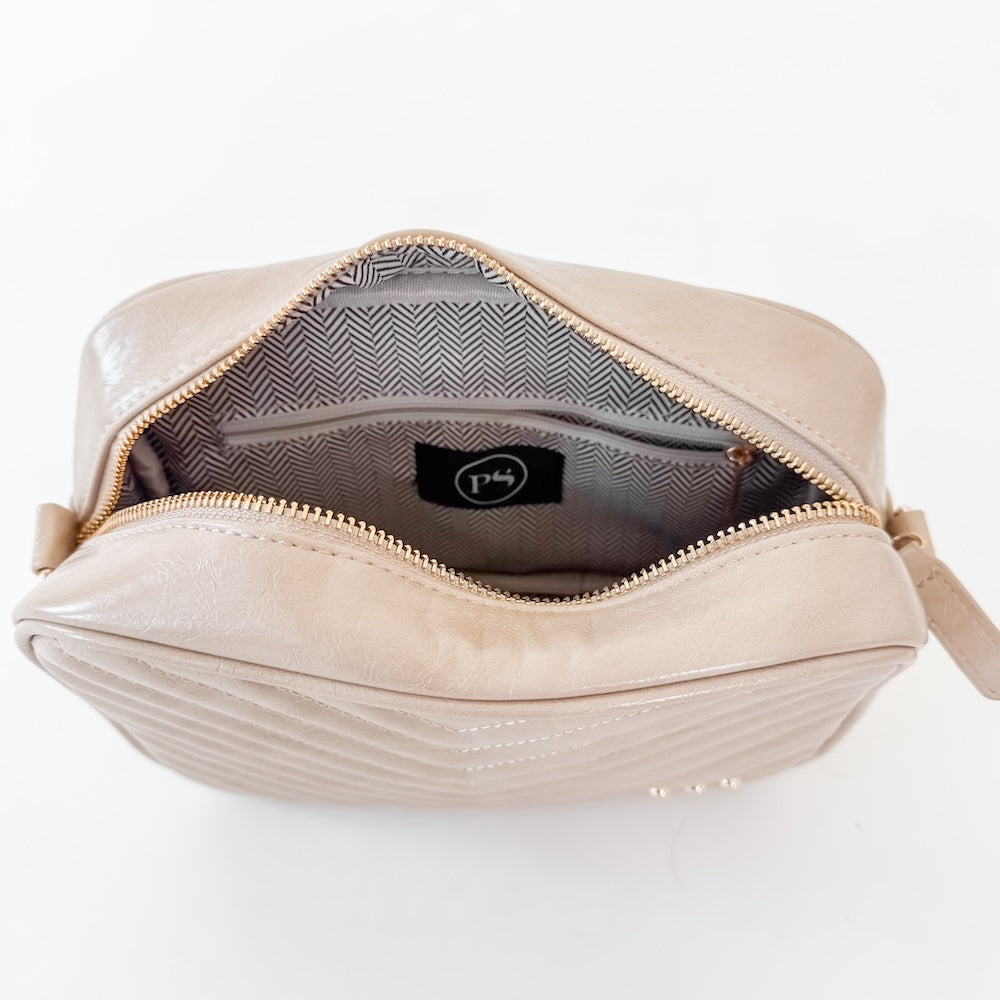 The Coco Quilted Camera Crossbody Bag