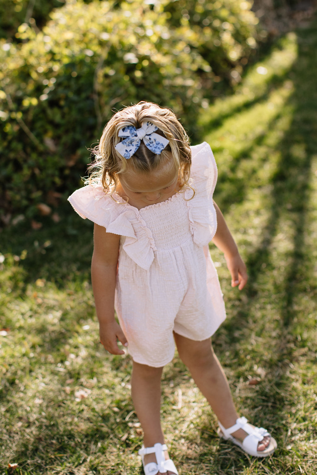 The Cape Cod Floral Petite Hair Bow
