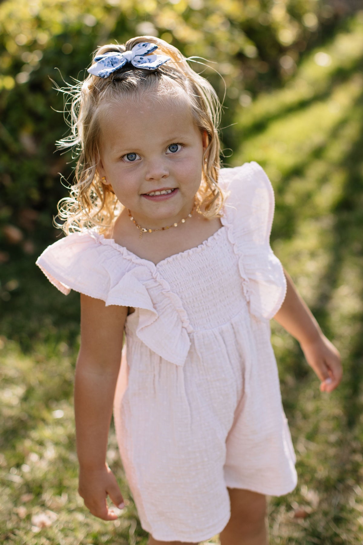 The Cape Cod Floral Petite Hair Bow