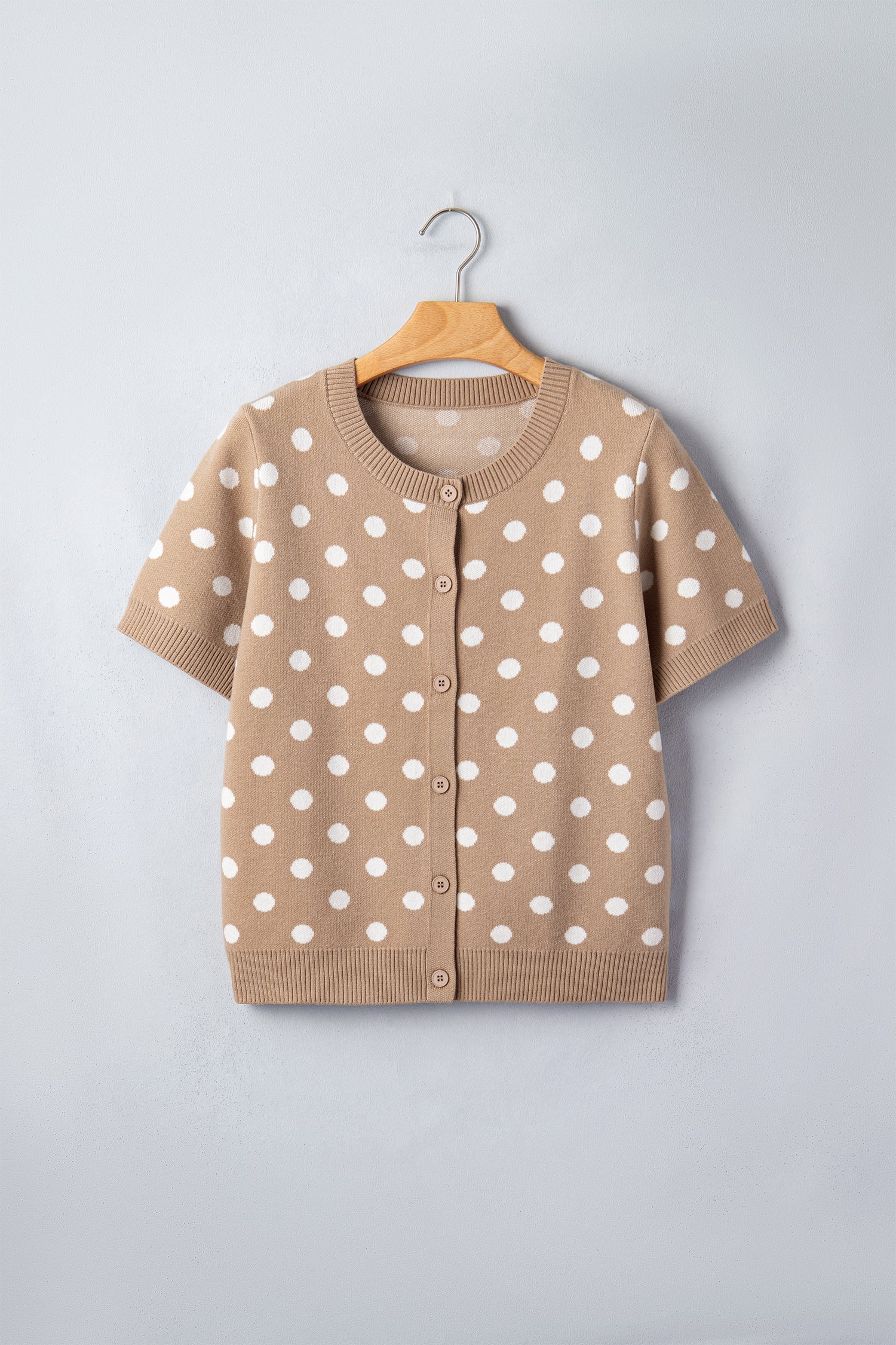 The Lizzie Polka Dot Short Sleeve Cardigan