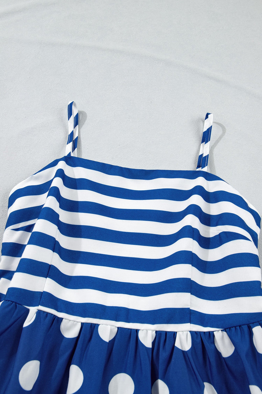 The Lily James Stripe Polka Dot Maxi Dress