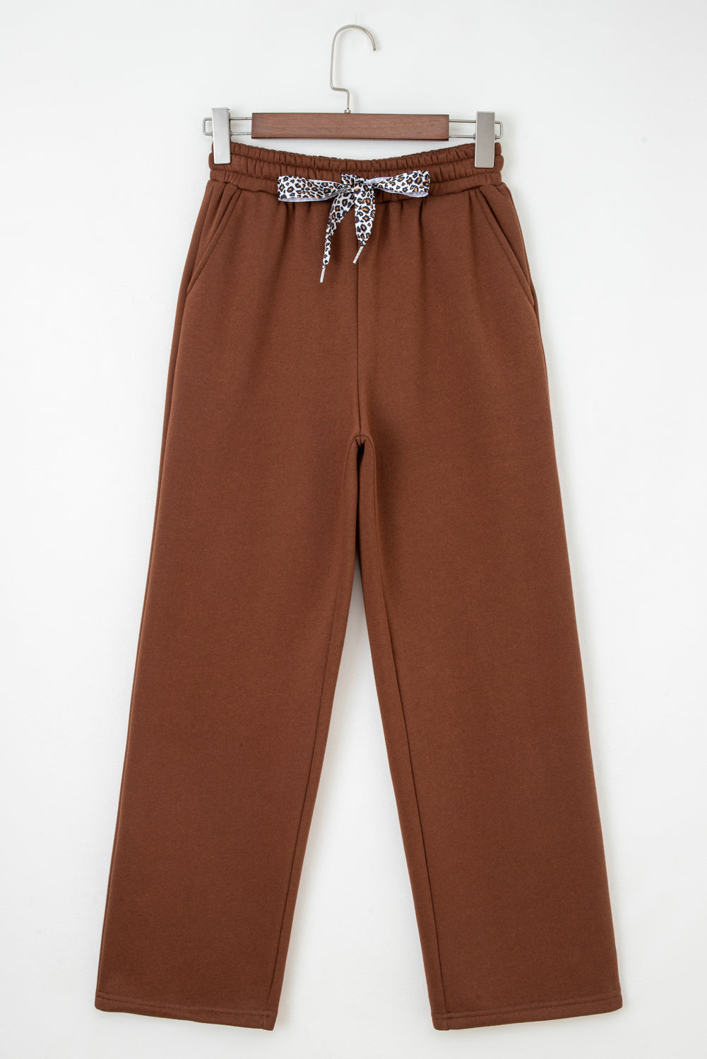The Saylor Leopard Fleece Joggers