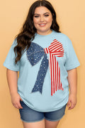 The Patriotic Stars & Stripes Bow T-Shirt